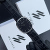 Men’s Dress Watch with Crocodile Pattern Leather-Style Strap