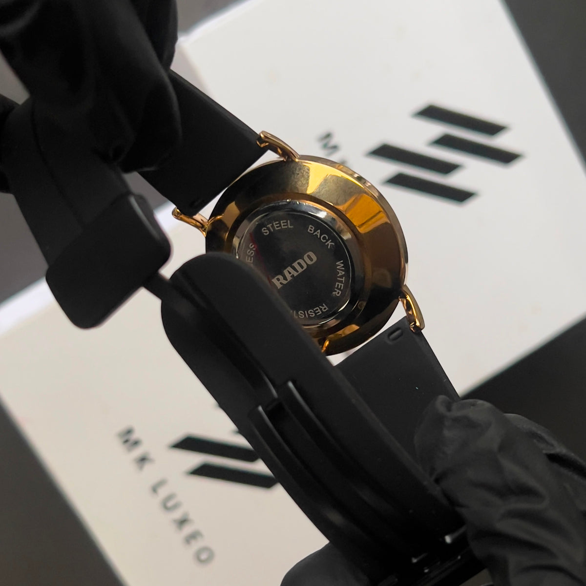 Luxury Ultra Slim Watch – Gold Accent Edition