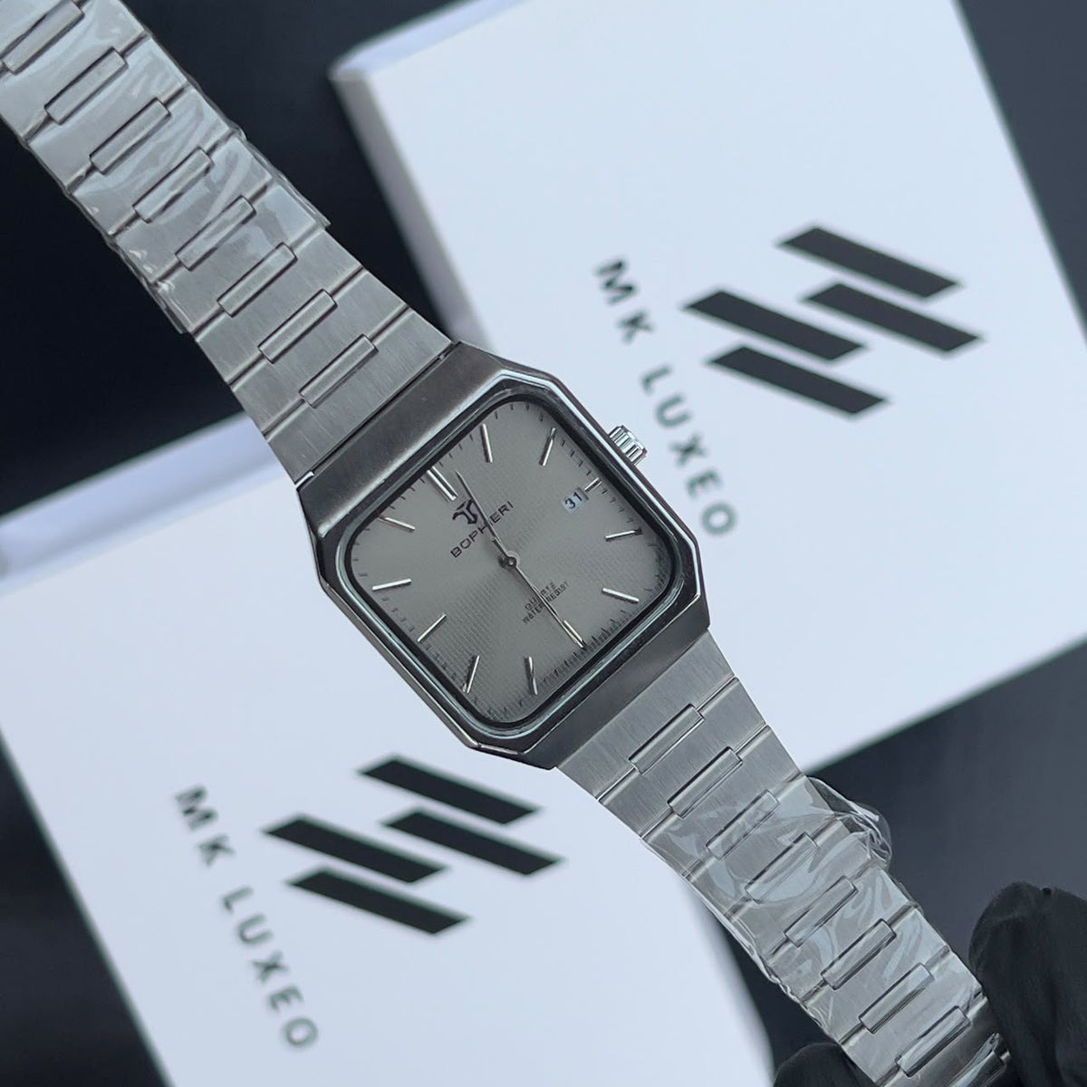 Men’s Square Watch | Date Display