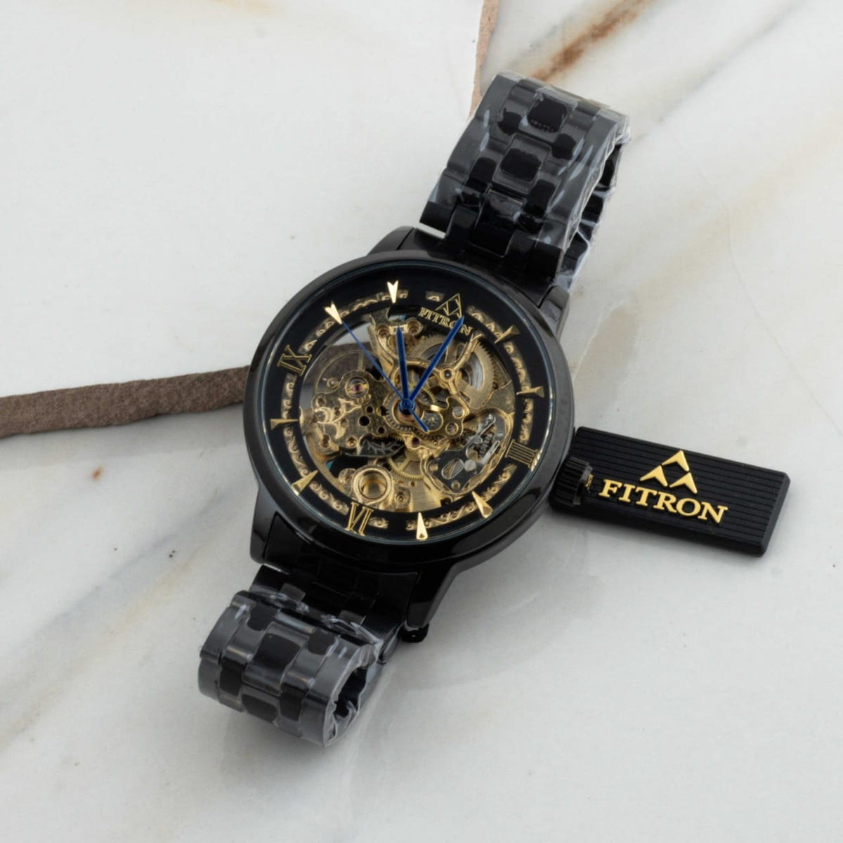 Automatic Mechanical Watch With Stainless Steel Chain