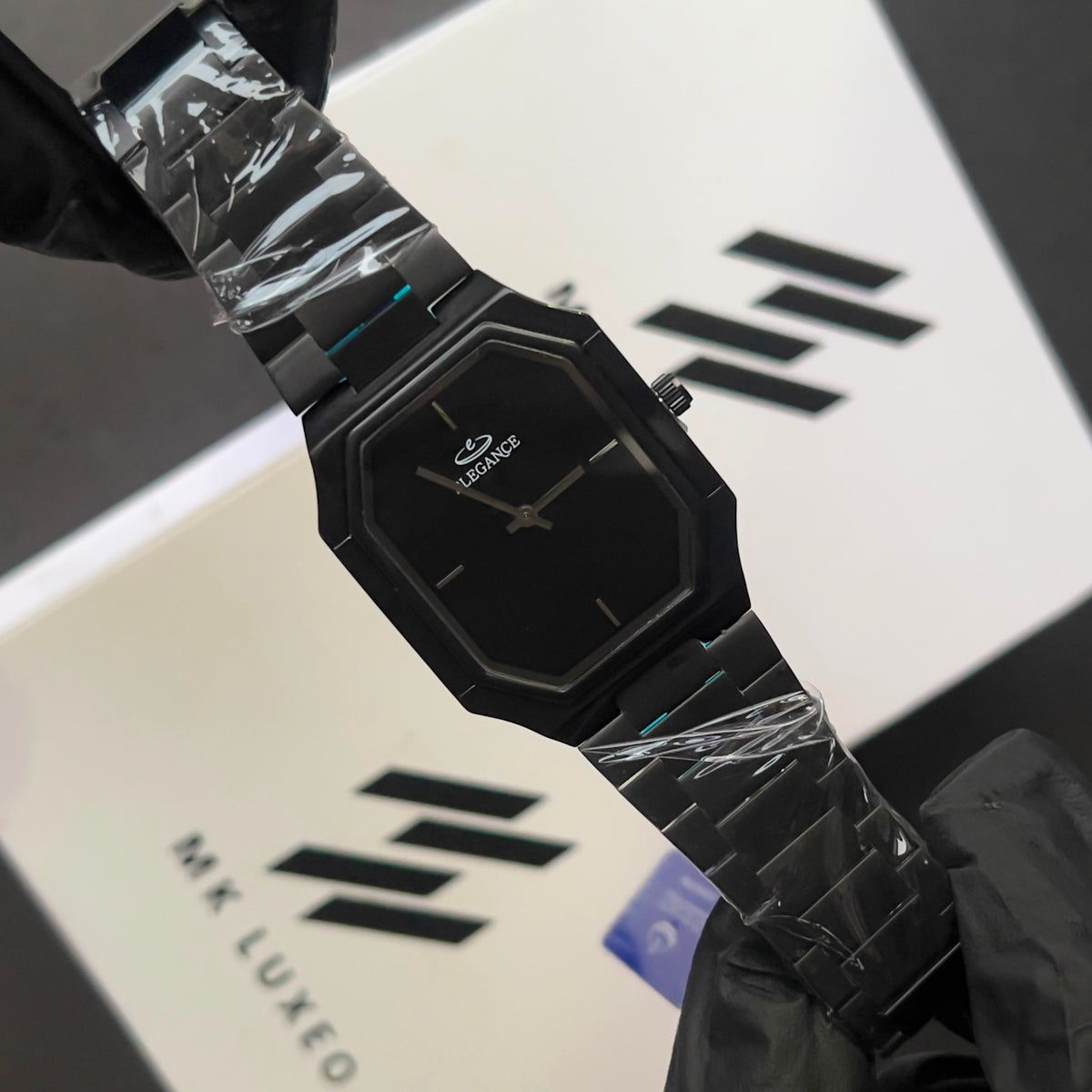 Octagonal Stainless Steel Watch – Contemporary Luxury