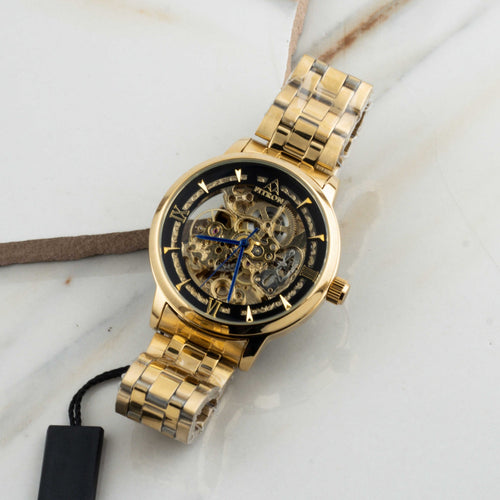 Automatic Mechanical Watch With Stainless Steel Chain