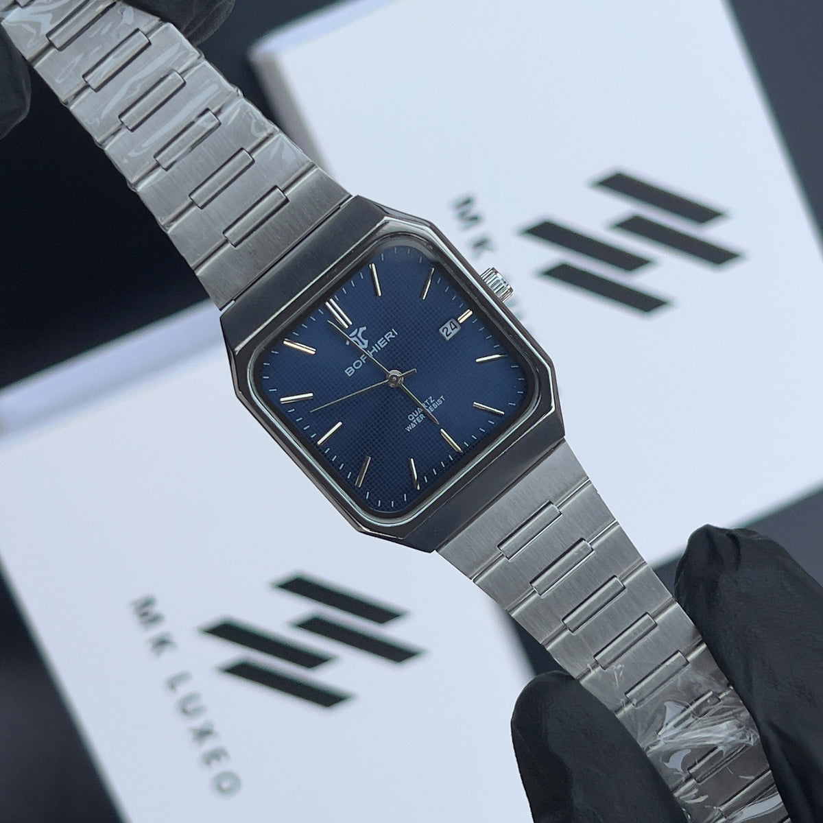 Men’s Square Watch | Date Display