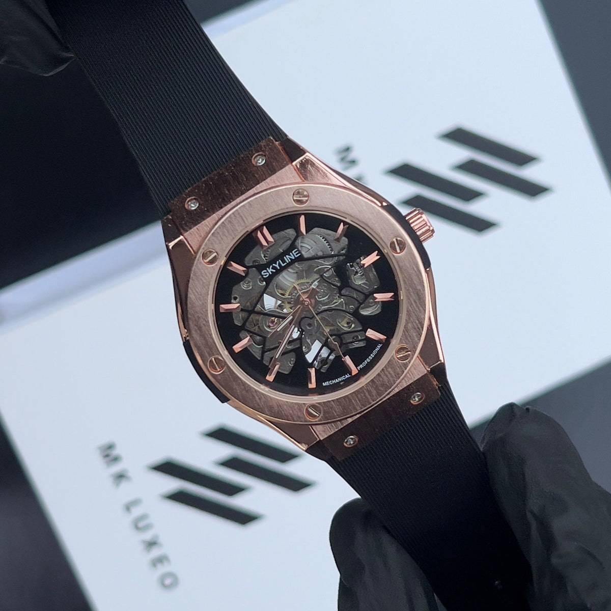 Skeleton Watch Full Automatic Mechanical Movement