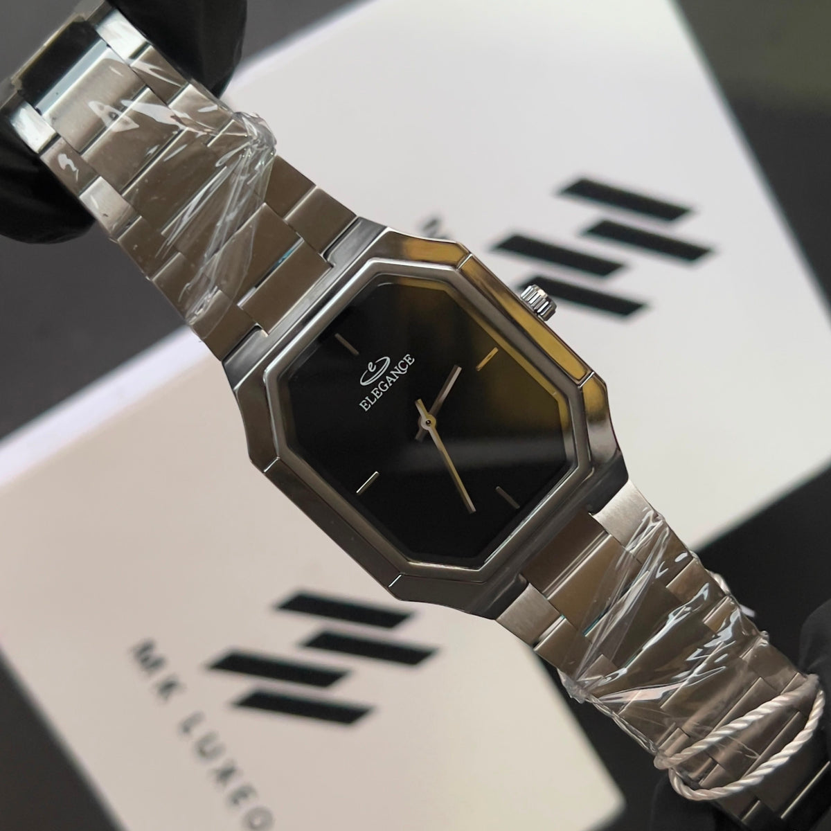 Octagonal Stainless Steel Watch – Contemporary Luxury